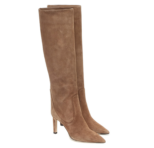Suede knee-high boots, Jimmy Choo
